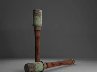 Hammer Low-poly 3D model 36