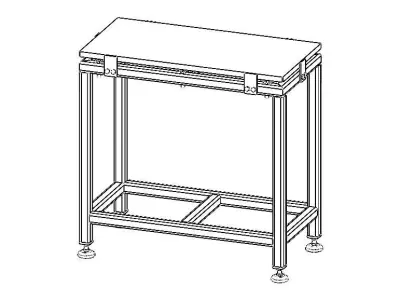 Precision Surface Plates with Stand 3D model