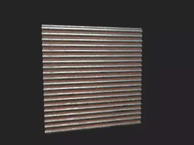 shutter rust Low-poly 3D model