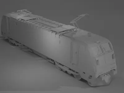 Fictitious model of Eu-44 train 3D model 3D model