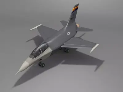 F-16V  Viper Fighting Falcon Multi-Role Fighter Low-poly 3D model