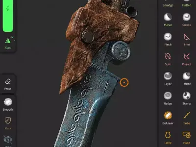 Dagger  Low-poly 3D model