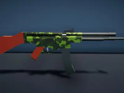 Low Poly Weapons Pack Low-poly 3D model purchase