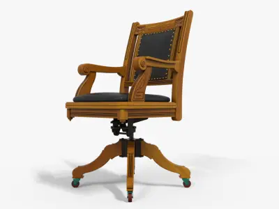 Victorian Chair  Low-poly 3D model