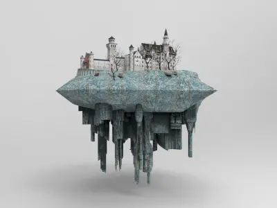 Flying Castle II 3D model
