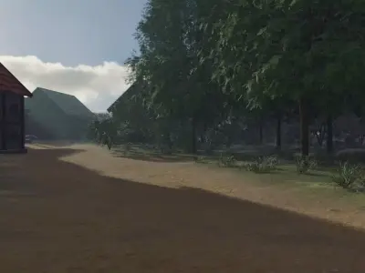 Medieval Village Overview 3D model