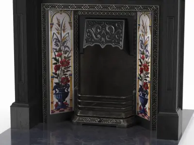 Classical Antique Fireplace 3D model