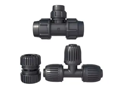 Water Pipe Connector - Water Pipe Connector Fittings  3D print model