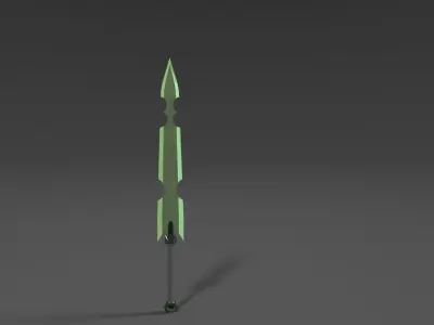 7 Swords made from art taken from the Internet Free low-poly 3D model