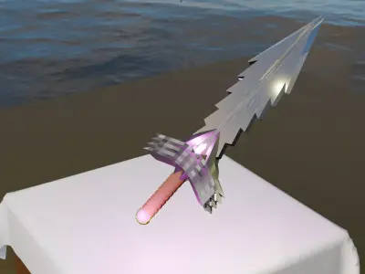 lowpoly-sword Free low-poly 3D model