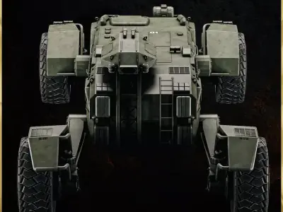Scorpion Truck - 3D ASSET - Game Ready - 3D Art Low-poly 3D model