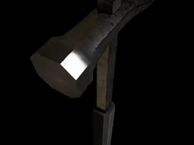 Hammer Tool Low-poly 3D model