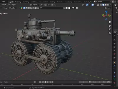 Steam Tank  3D model