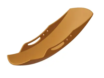Plastic Bike Mudguard Toy 3D model