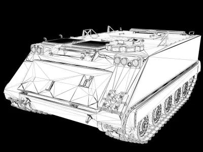 M113 TANK APC 3D model