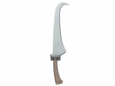 Hooksword Low-poly 3D model