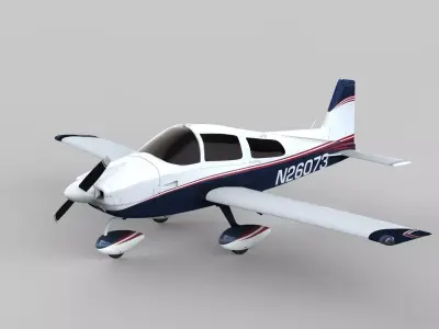 Aircraft-Schell Mark-N26073 Low-poly 3D model