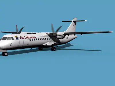 ATR  ATR-72-600 Air Lithuania 3D model