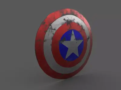 Captain America Shield 3D model get