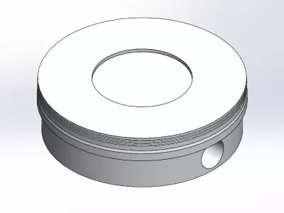 piston 3d model with hole in it 3D model