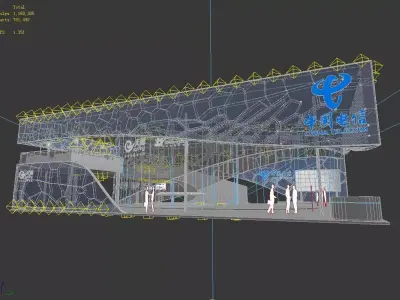 Exhibition - Size - 24X21-3DMAX2012-0037 3D model