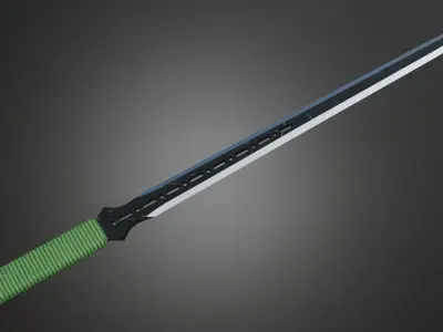 ninja sword Low-poly 3D model