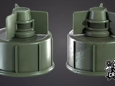 M59 Anti-Personnel Mine Low-poly 3D model