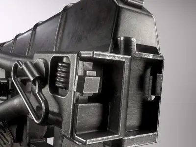 AS VAL Russian rifle Low-poly 3D model Low-poly 3D model