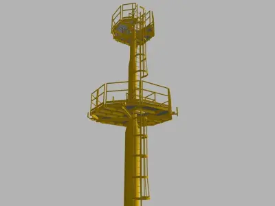 Firewater tower Free 3D model