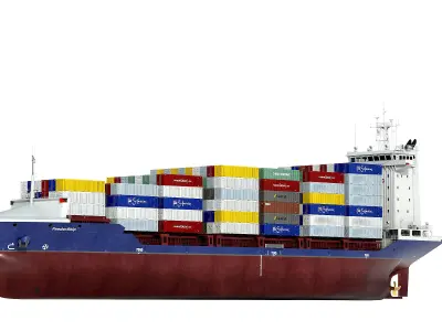 Container Feeder 800 Blue 3D model