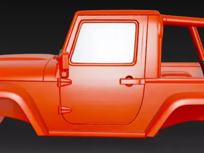 Jeep body part 3D model from CGTrader