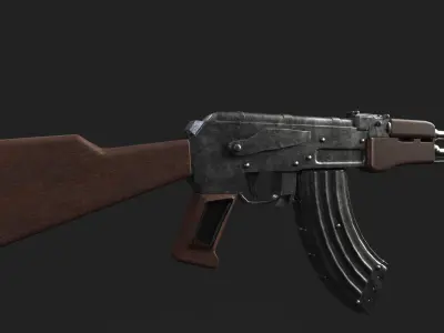 AK-47 ak - rifle 3D model 6