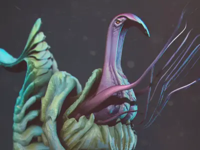 Sea Creature - Highpoly 3D model