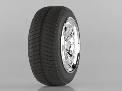 unusual Tire or tyre High poly design 50 percent off 3D model