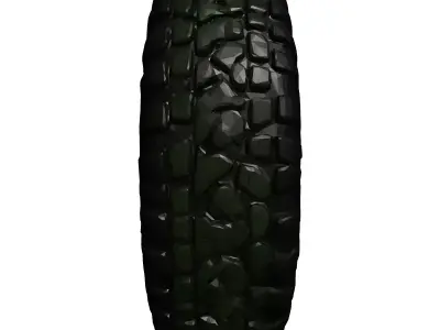 Detailed OffRoad Super Swamper Tire 3D model