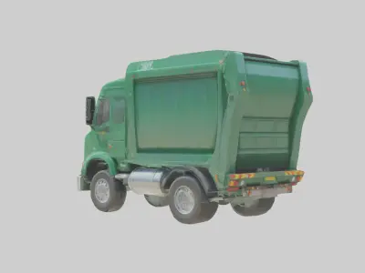 Cartoon Garbage Truck model 3D model