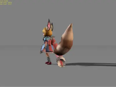 Nana Clockwork Maid Low-poly 3D model