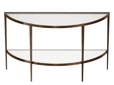 Demilune Console Table Crate and Barrel 3D model