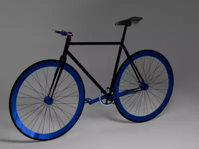 City singel speed bike  Free 3D model