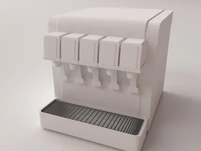 Post Mix Machine 3D model