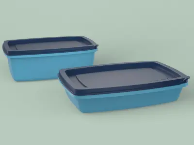 Plastic Containers 3D model