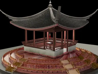 Chinese   pavilion  3D model