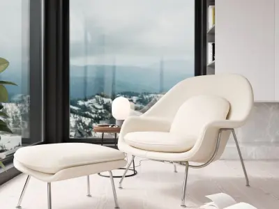  Replica Eero Sanguine Armchair Model, White  purchase