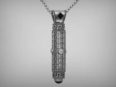 Meandros tube Pendant 3D print model