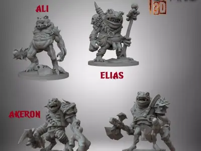 TOAD MEN 3D print model