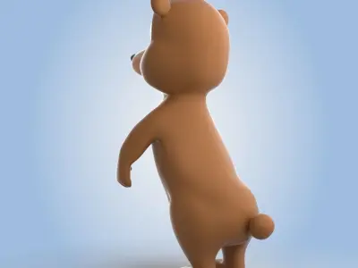 Cartoon Bear 3D model buy