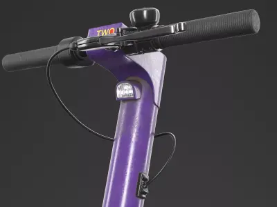 Sharing Rental Electric Scooter PBR 3D model