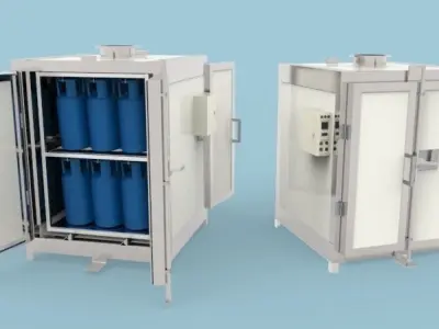 Powder Coating Oven Machine 3D model