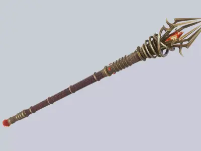 Imperial scepter Low-poly 3D model purchase