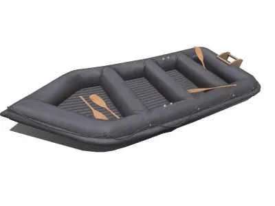 Rubber Boat Low-poly PBR Low-poly 3D model